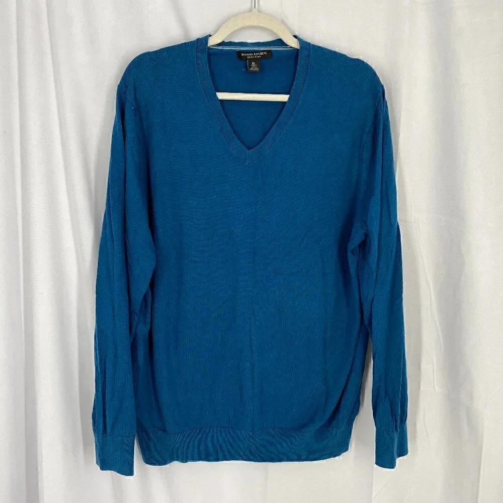 Banana Republic Men's Luxury Blend V-Neck Sweater Size XL